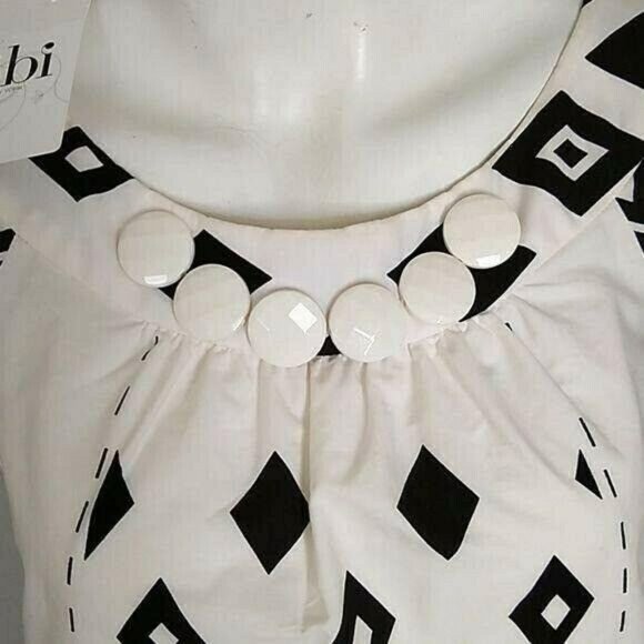 Tibi Dress Shift Black White Side Pockets 6 New - Picture 3 of 7